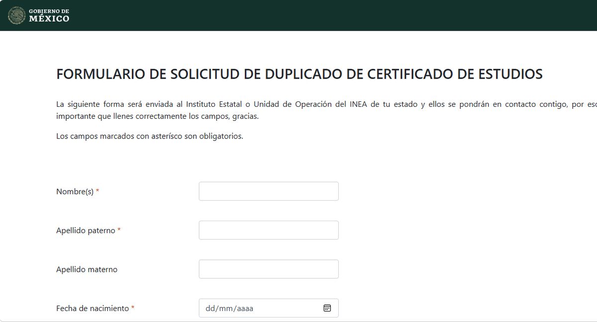 certificado inea en linea