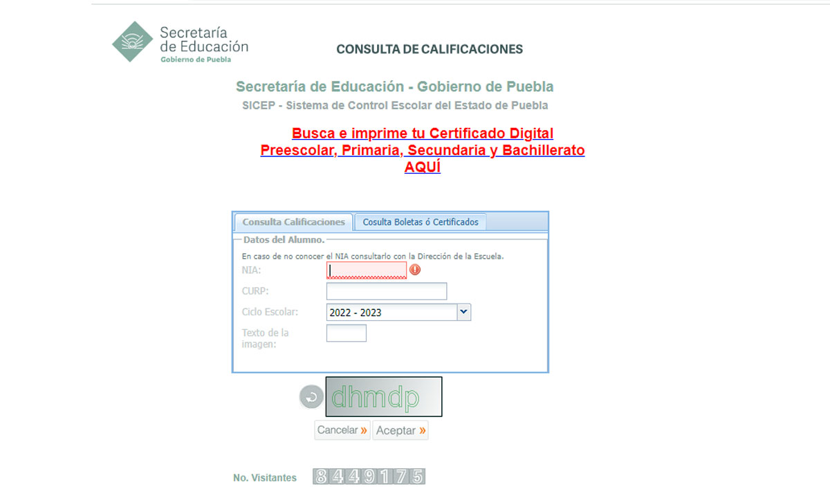 descargar certificado primaria puebla