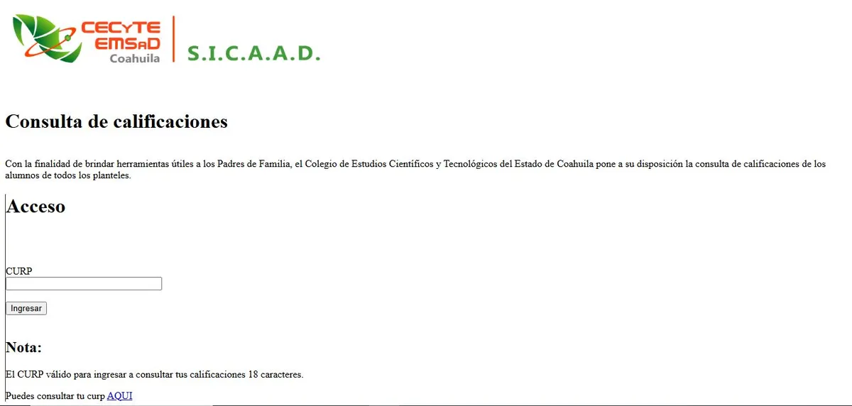 ver calificaciones cecyte